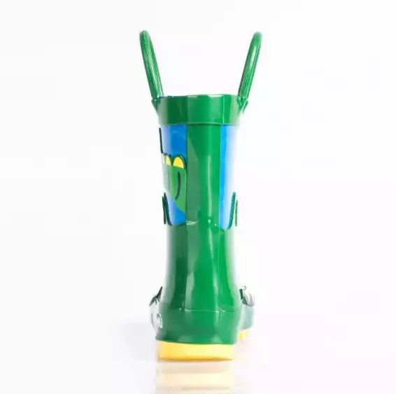 Gumboots Kids Rubber Wellies With Handle Cartoon Rain Boots Kids Gumboots Wholesale