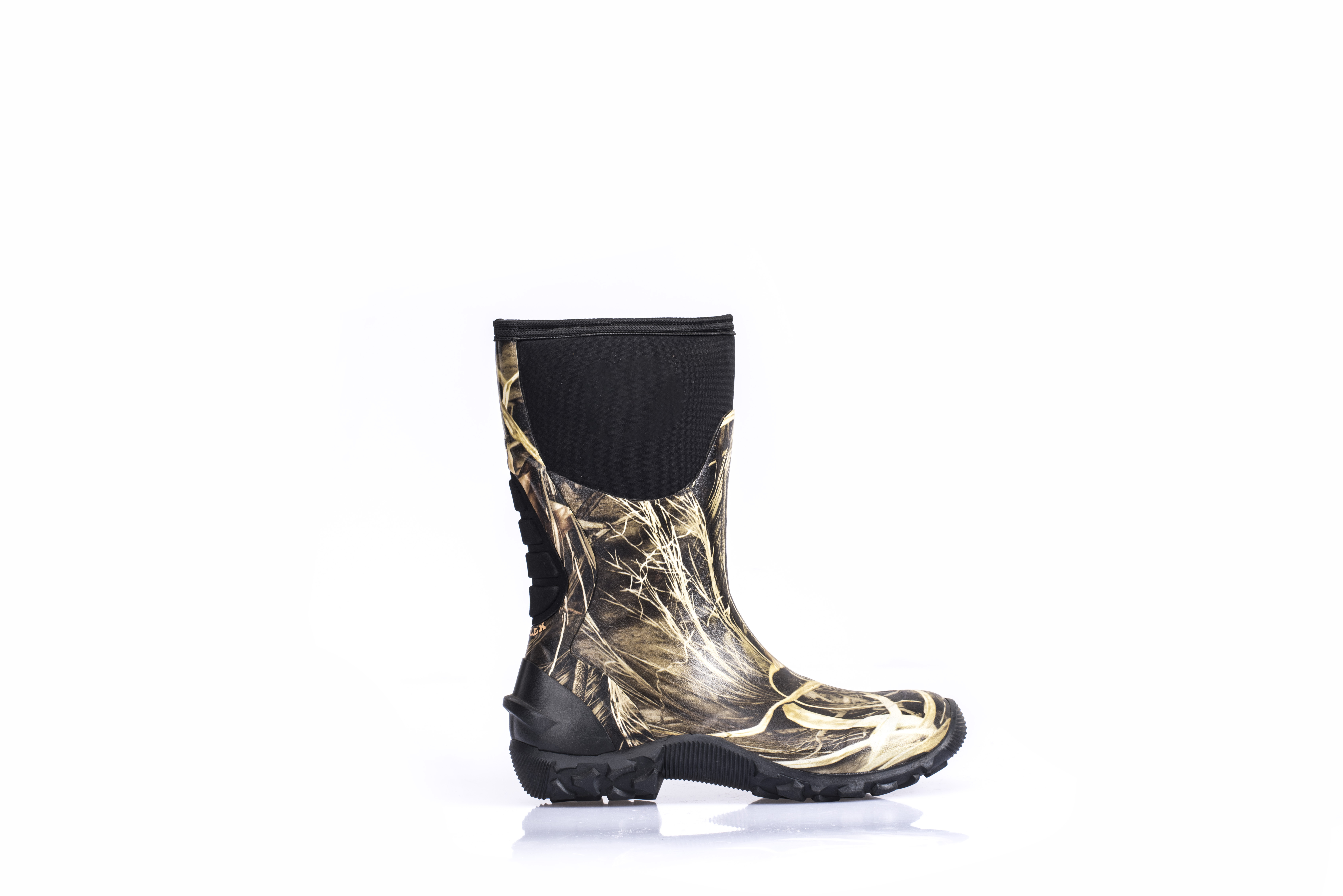 Neoprene Camo Print Men's Ladies Anti-Slip Waterproof Half Boots Wear-Resistant Rain Boots Hunting Boots