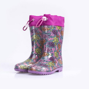 New Trending Toddler Cartoon Waterproof  Unique Baby Kids Clear PVC Rain Boots