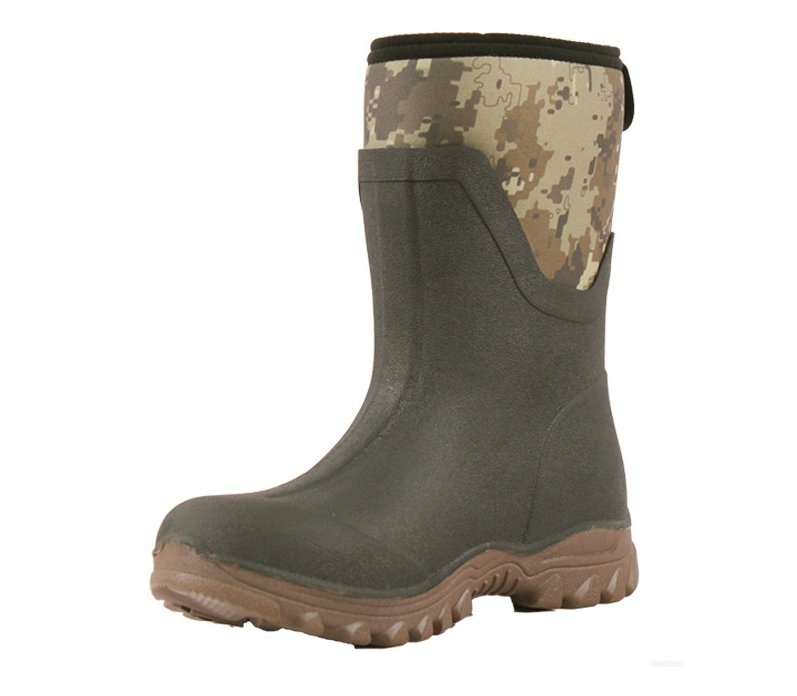 High Quality Camouflage Waterproof Long short Neoprene Rubber Hunting Boots For Men