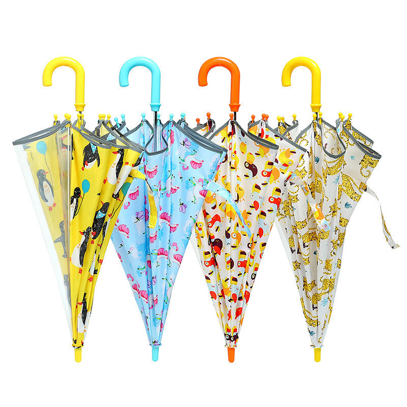 Wholesale Customized Waterproof Kids Lovely Cartoon Child Umbrella And Rain Coat Set