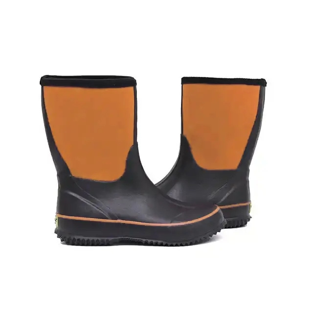 Men Wellington Rubber Boots Neoprene Hunting Boots Man Rain Muck Boot For Men