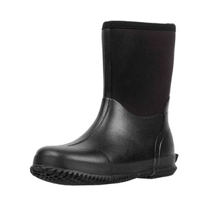 Men Wellington Rubber Boots Neoprene Hunting Boots Man Rain Muck Boot For Men