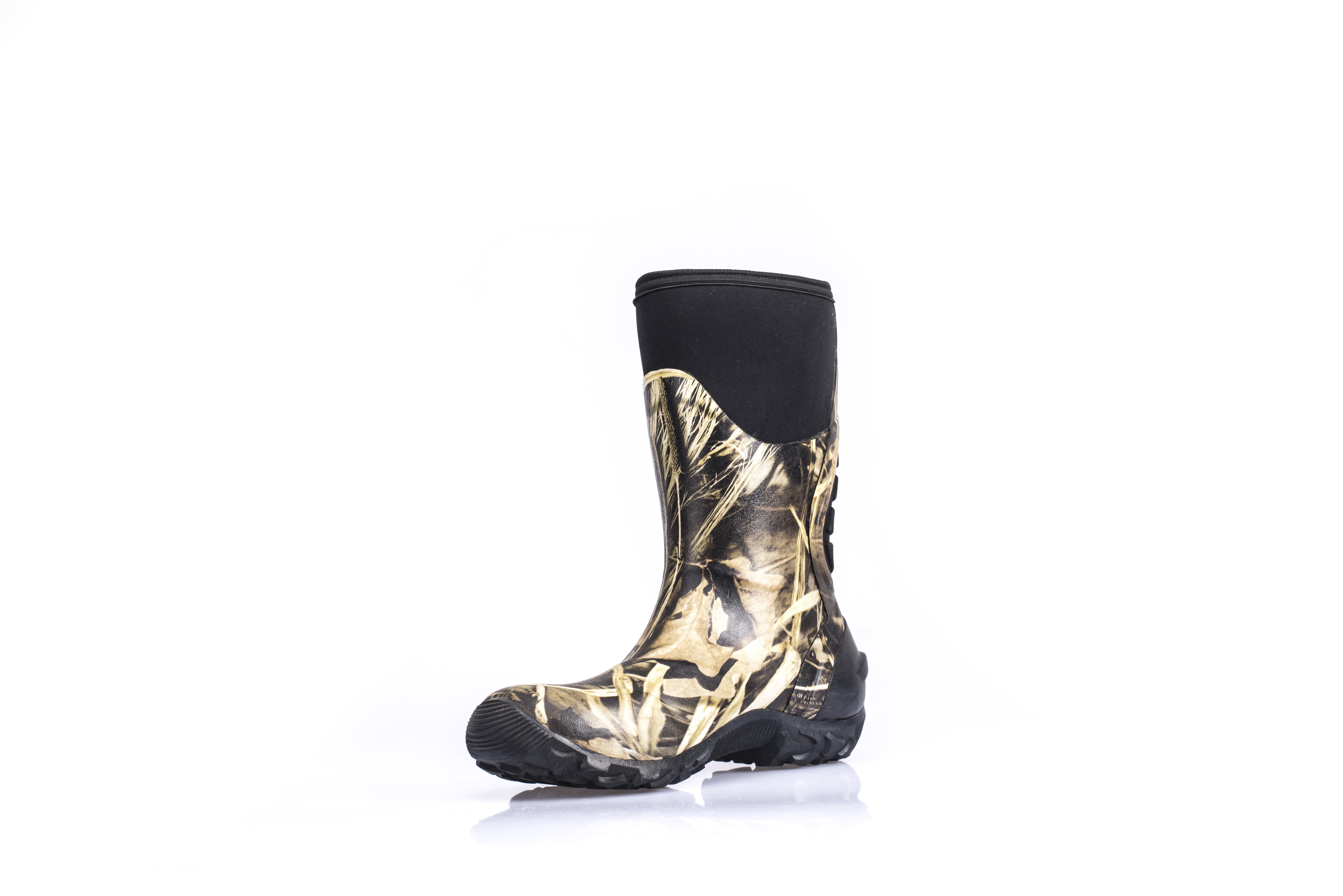 Neoprene Camo Print Men's Ladies Anti-Slip Waterproof Half Boots Wear-Resistant Rain Boots Hunting Boots