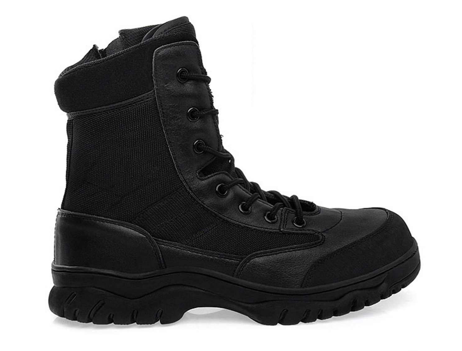 Waterproof Work Boots Men's Tactical Boots Slip Resistant Men Safety Shoes high Ankle Lightweight Black Combat Boots