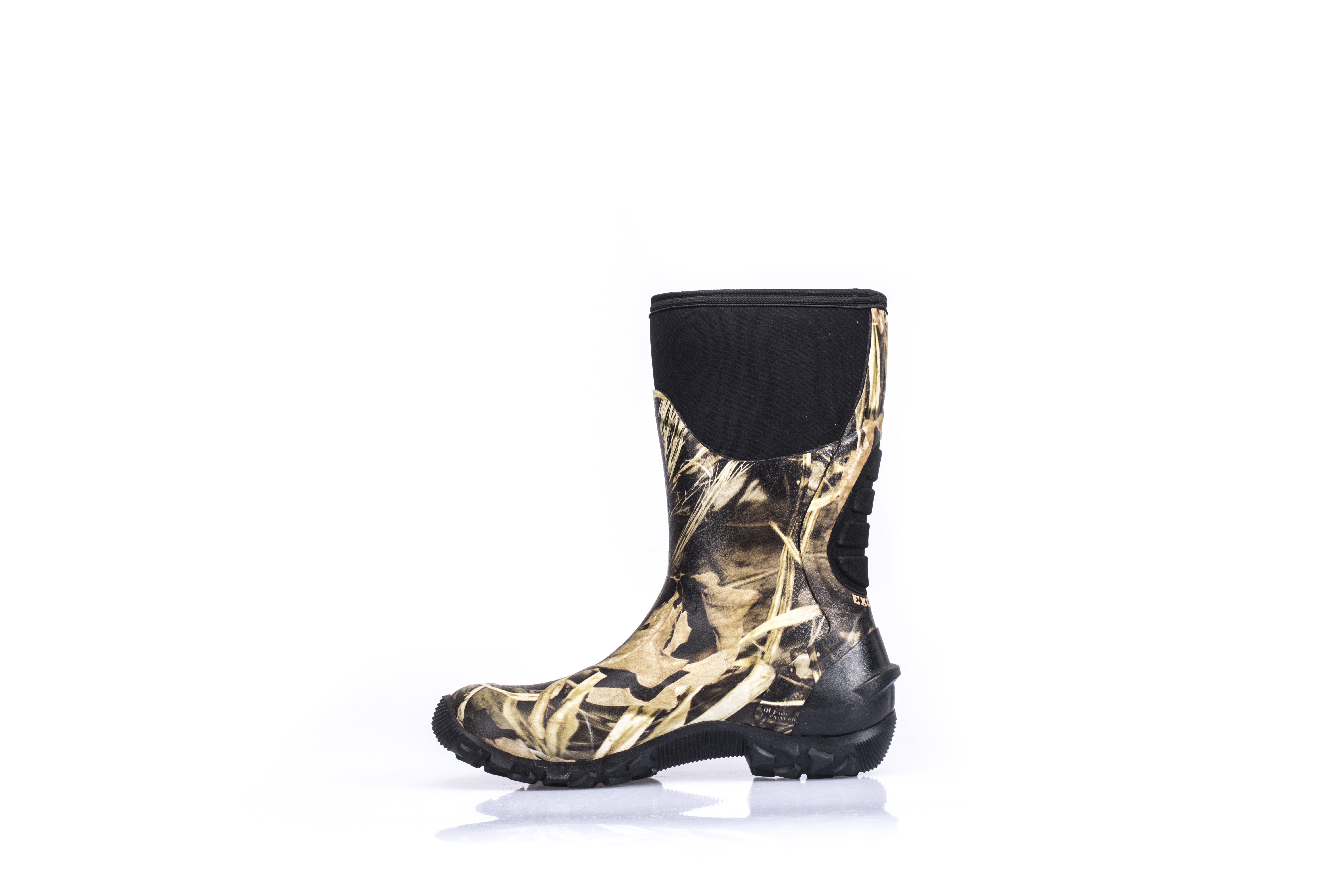 Neoprene Camo Print Men's Ladies Anti-Slip Waterproof Half Boots Wear-Resistant Rain Boots Hunting Boots