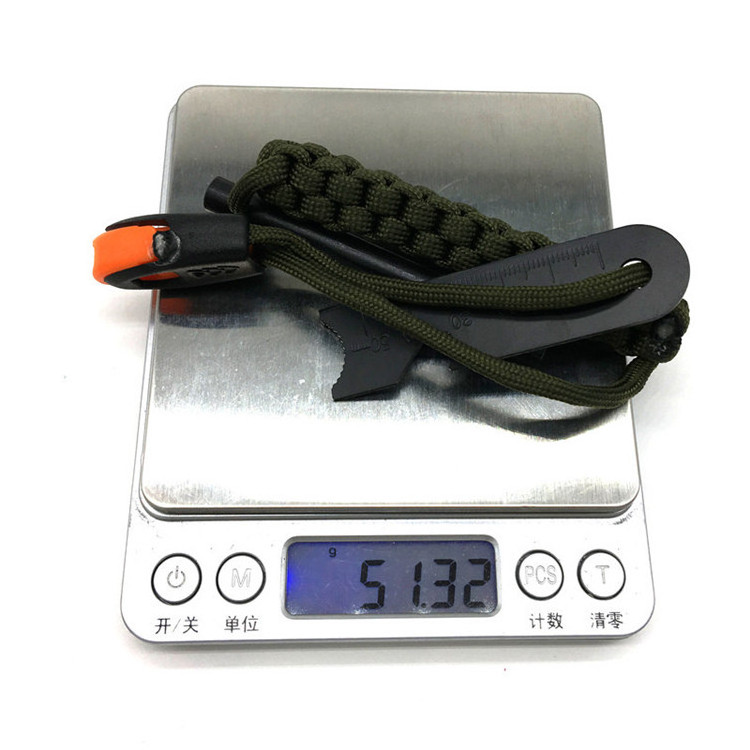 Magnesium Firestarter Flint with para cord flint fire starter for outdoor camping Portable Fire Starter flint match lighter