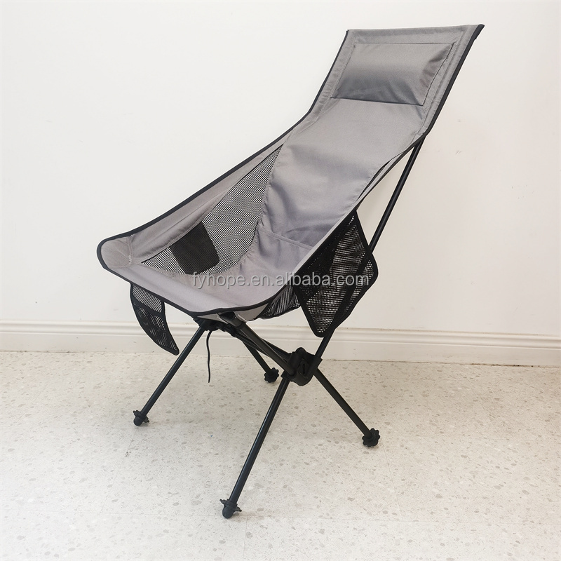 outdoor portable low camping beach folding picnic chair ultralight camping chair high back small folding camping chair