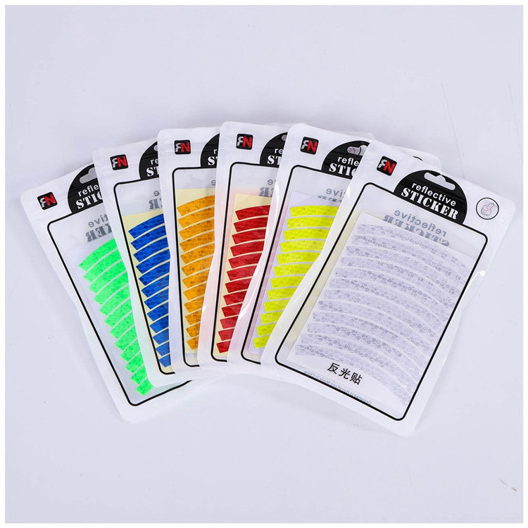 Bicycle tires luminous reflector stickers reflective warning stickers for night riding