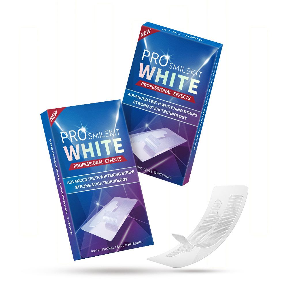 Wholesale Mint Bright White Teeth Whitening Strips Private Logo Dental Kit Oral Hygiene Care Bleach Tooth Stickers Bags