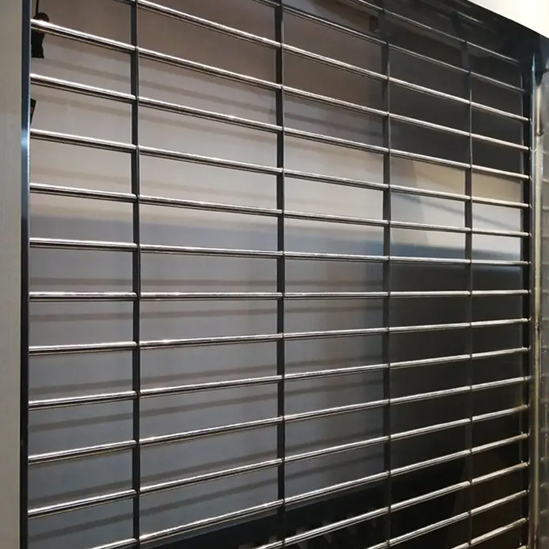 SHOP SECURITY STAINLESS STEEL GRILL ROLLING SHUTTER | ROLLER SHUTTER DOORS GRILLE GATES