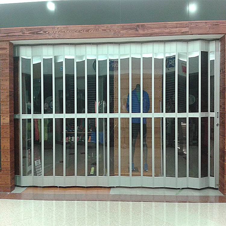 Direct Factory Polycarbonate Folding Door Sliding Side Folding Security Shutter Doors