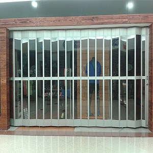 Direct Factory Polycarbonate Folding Door Sliding Side Folding Security Shutter Doors