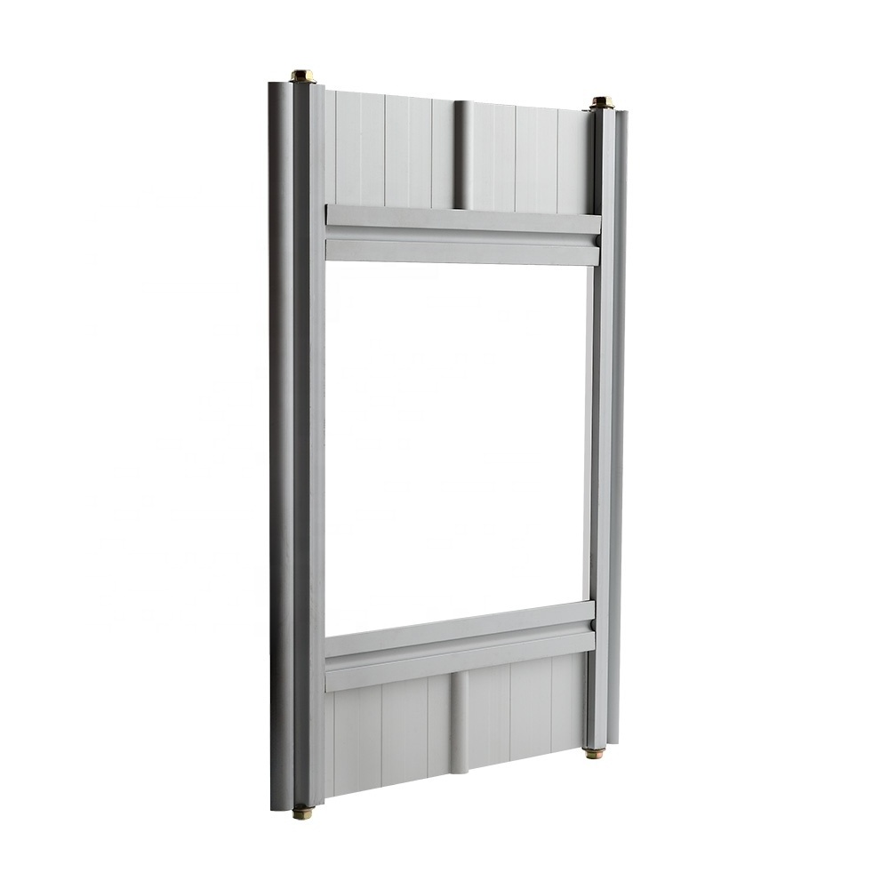 Cheap commercial white aluminum accordion doors transparent polycarbonate folding door manual plastic sliding door