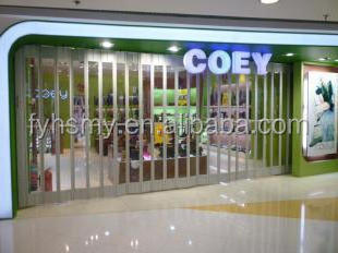 Direct Factory Polycarbonate Folding Door Sliding Side Folding Security Shutter Doors