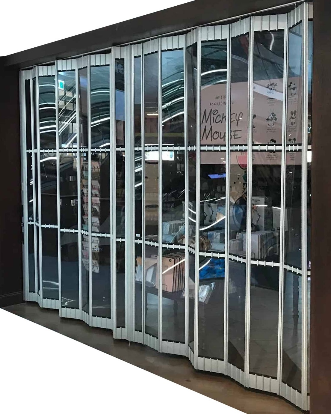 Cheap commercial white aluminum accordion doors transparent polycarbonate folding door manual plastic sliding door