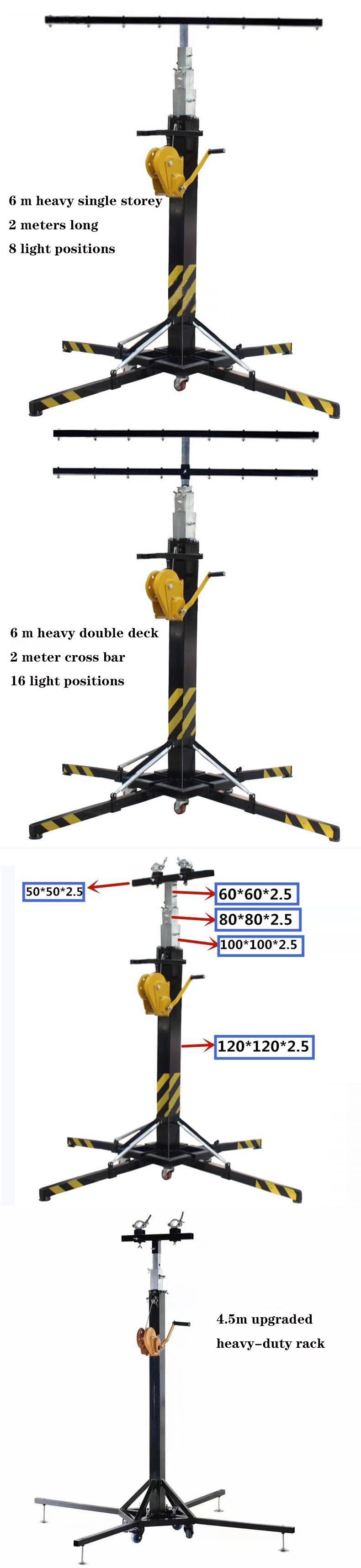 line array speaker lift truss lift tower stand truss crank for line array