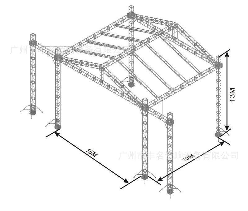 truss hanging speakers building arch truss roof display system lights event truss for sale