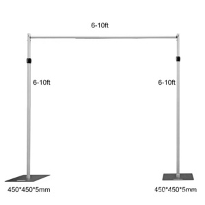 double crossbar 3*3m used pipe and drape kit backdrop stand heavy duty