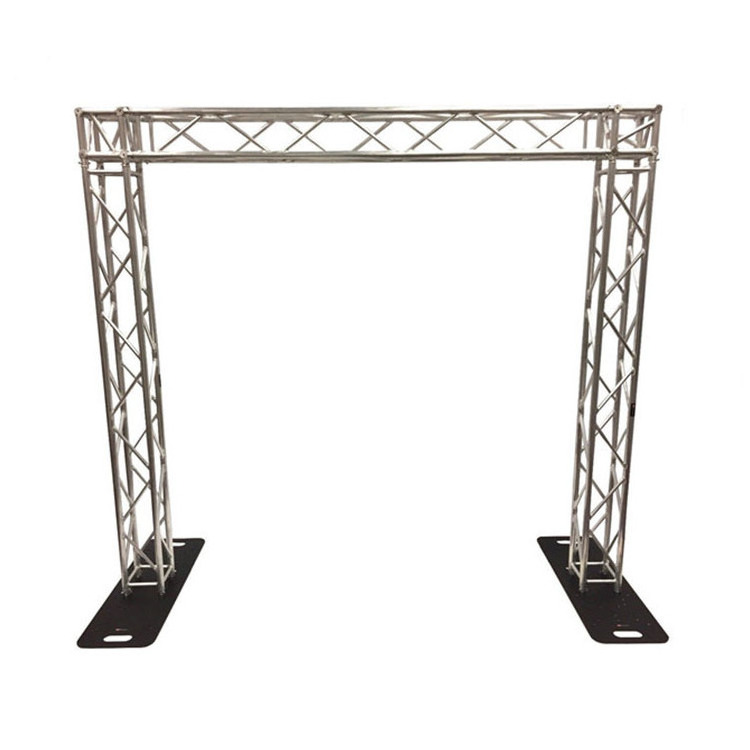 bolt type black aluminum truss display tv stand 300*300mm  square truss arc roof  truss design