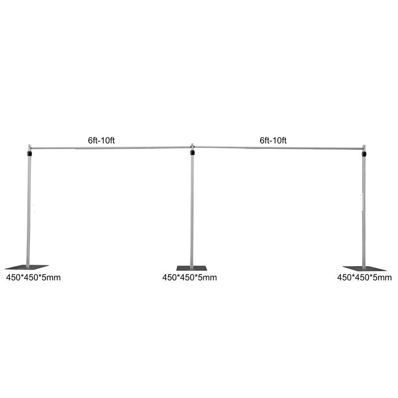 double crossbar 3*3m used pipe and drape kit backdrop stand heavy duty