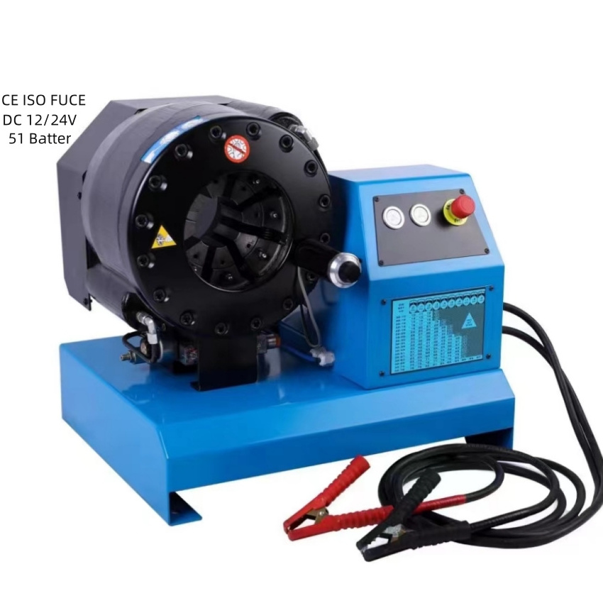 Portable 2'' DC 4-51MM 24V good for Outdoor Service 12V vehicle air conditioner hose crimping machine