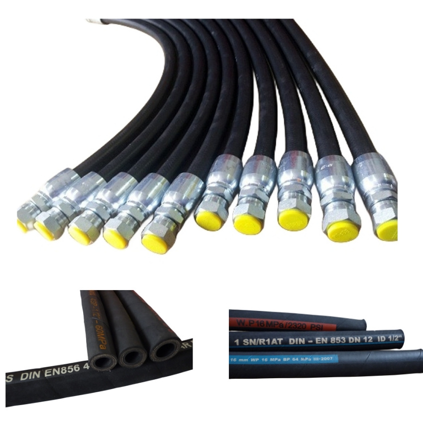 Industrial Hose Hydraulic Sae 100r6 SAE100 R3+R6 5000 psi power flex 1inch 2inch 3 inch hydraulic hose suppliers