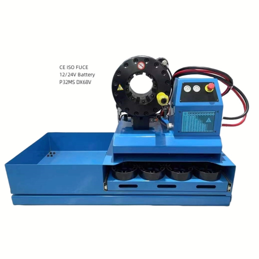 Portable 2'' DC 4-51MM 24V good for Outdoor Service 12V vehicle air conditioner hose crimping machine