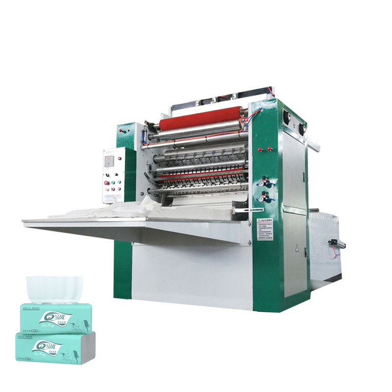 V fold kitchen paper / paper towel / facial tissue lamination folding machine