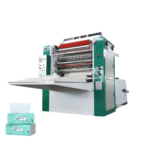 V fold kitchen paper / paper towel / facial tissue lamination folding machine