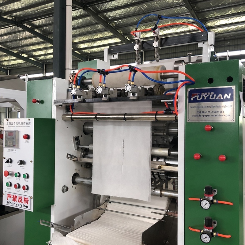 Fuyuan factory Full Auto Facial Tissue Production Line For Jumbo Roll Facial Napkin Tissue Paper Making Machines Price