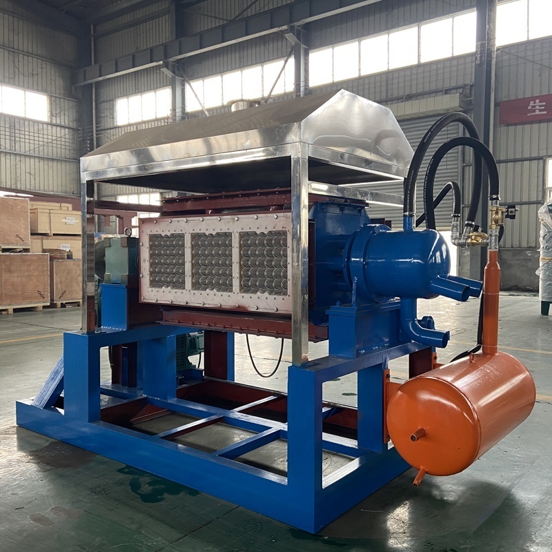 Full Automatic Paper Pulp Egg Tray Molding Machine Price / Paper Egg Crate Making Machine