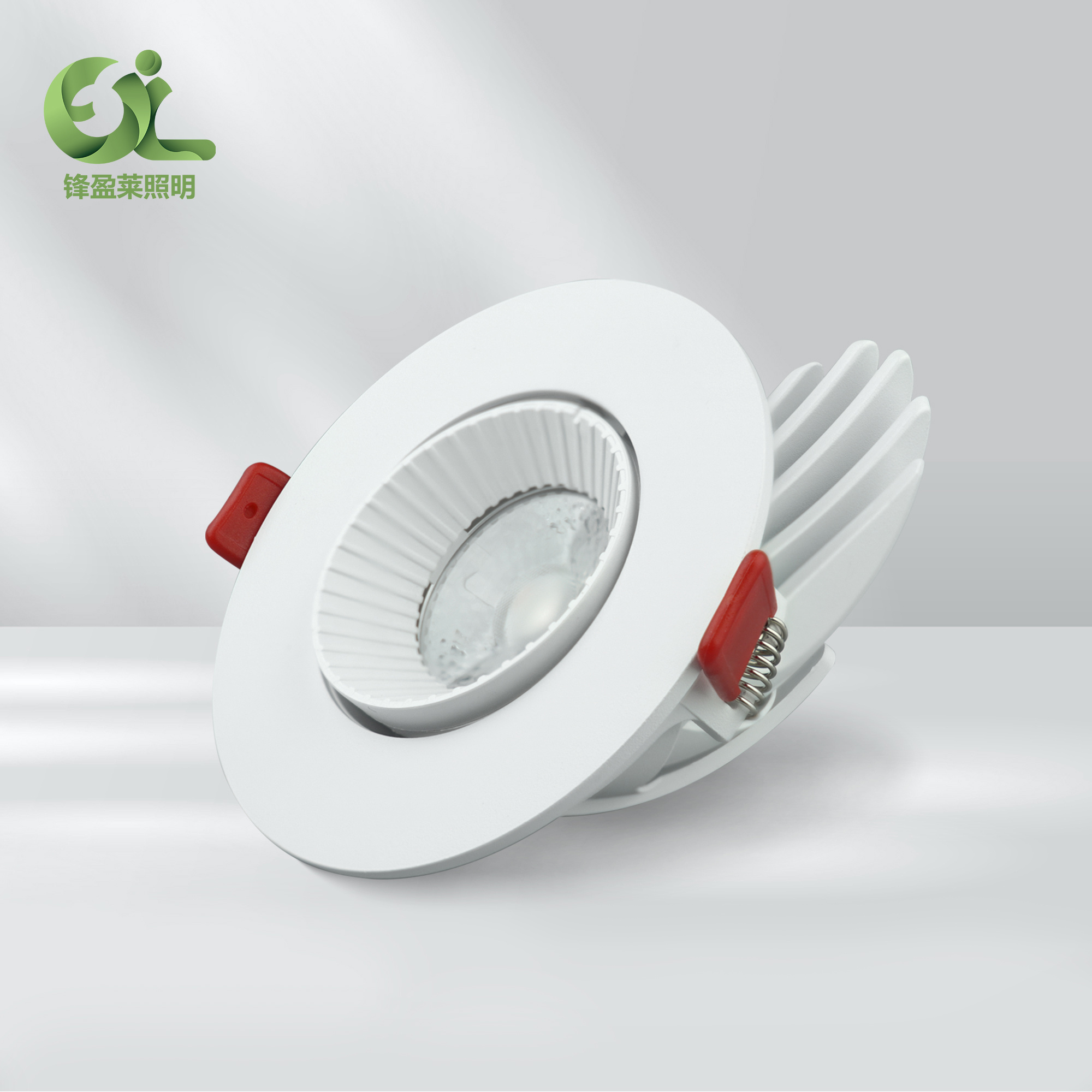 Gimbal LED Recessed Lighting 4 Inch SMD  anti-glare  downlights for Shopping Mall Hotel Lobby