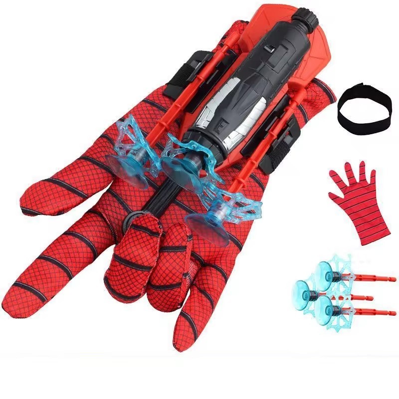 Spider Toys Plastic Cosplay Wall Attachable Sucker Launch Costume Toys  Web Shooter Educational Toys