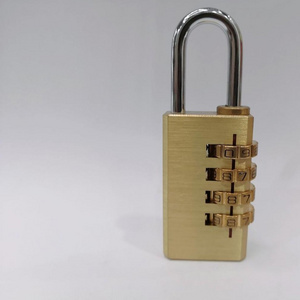 4 Codes Brass/copper Combination Padlock