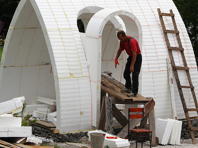 Styrofoam Dome House Kits Making Machine Styrodome Tiny Dome Homes Panels Making Machine EPS