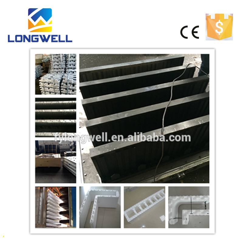 Longwell Insulation Foam Concrete ICF Molds with CE Hot Sale Polystyrene  Mould  Aluminium