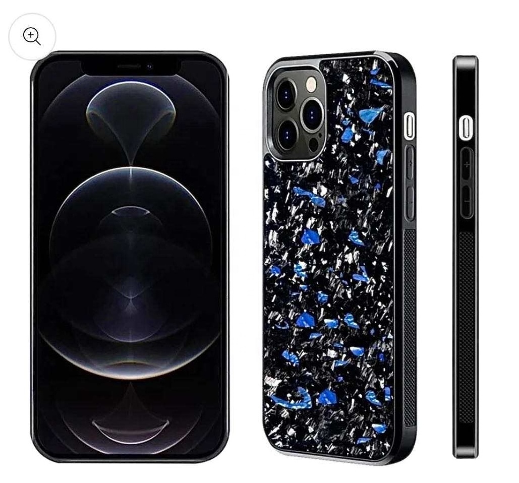 Fashion Design 100% real forged Carbon Fiber+TPU  Phone Case For Iphone 15pro max/15pro//15/14pro/14/14 pro max carbon case