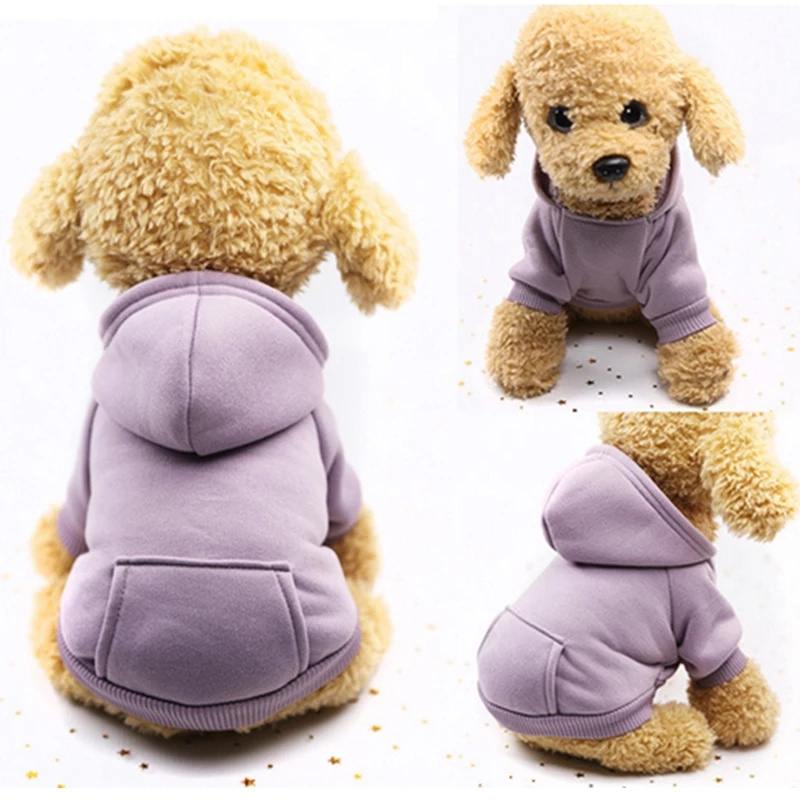 Apparel Blank Solid Dogs Hoodies Cat Pocket Sweatshirt Dog Hoodie Pet Clothes