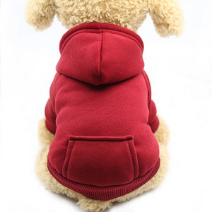 Apparel Blank Solid Dogs Hoodies Cat Pocket Sweatshirt Dog Hoodie Pet Clothes