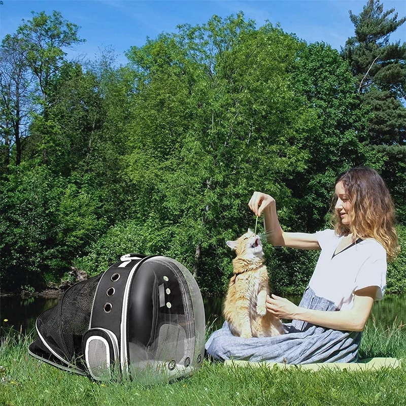 Traveling Outdoor Expandable Breathable Bubble Bag Space Capsule Pet Cat Backpack Carrier