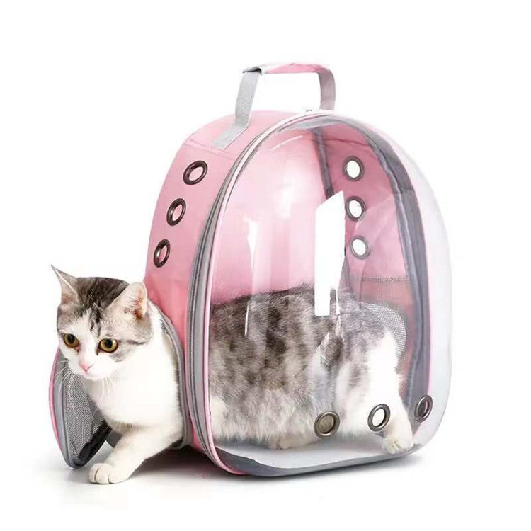 Factory wholesale customized cat backpacks transparent panoramic portable Travel cat bags space capsule pet dog bags Pet Carrier