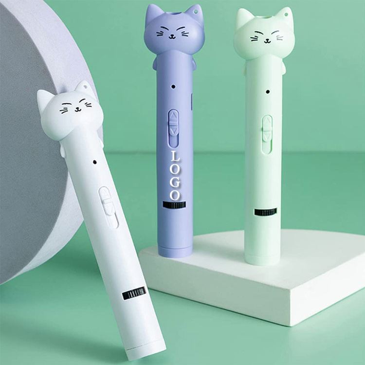 Pet Supplies USB Charging Pointer Cat Toys Light Laser Cat Stick with Feather