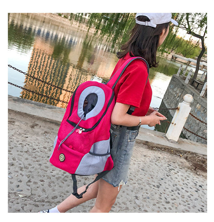 Manufacturer directly pet supplies provides pet bags travel portable cat dog backpacks breathable chest bags