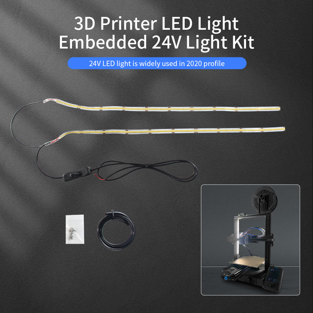 FYSETC 3D Printer LED Light 24V Light Bar For Creality Series /Elegoo Neptune 3 All 2020V Groove Profiles Can Be Used