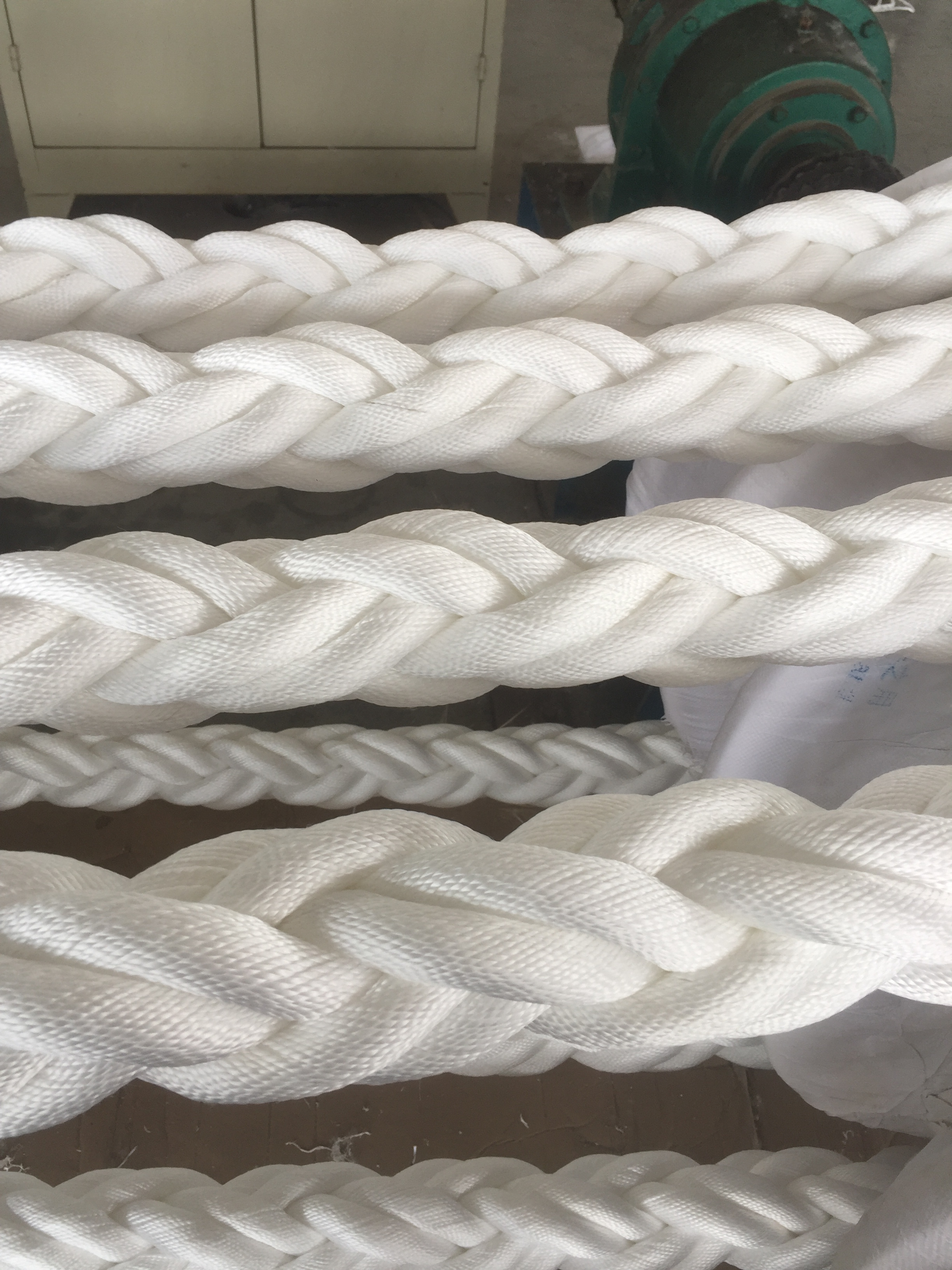 8 Strand Braided Polyester Mooring Rope Used Ship Hawser Polyester Rope