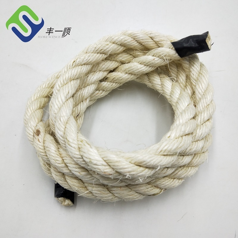 3 Strand Twisted Natural Bleached Sisal Rope Cat Tree Sisal Rope 6mm 8mm For Cat Climbing Frame