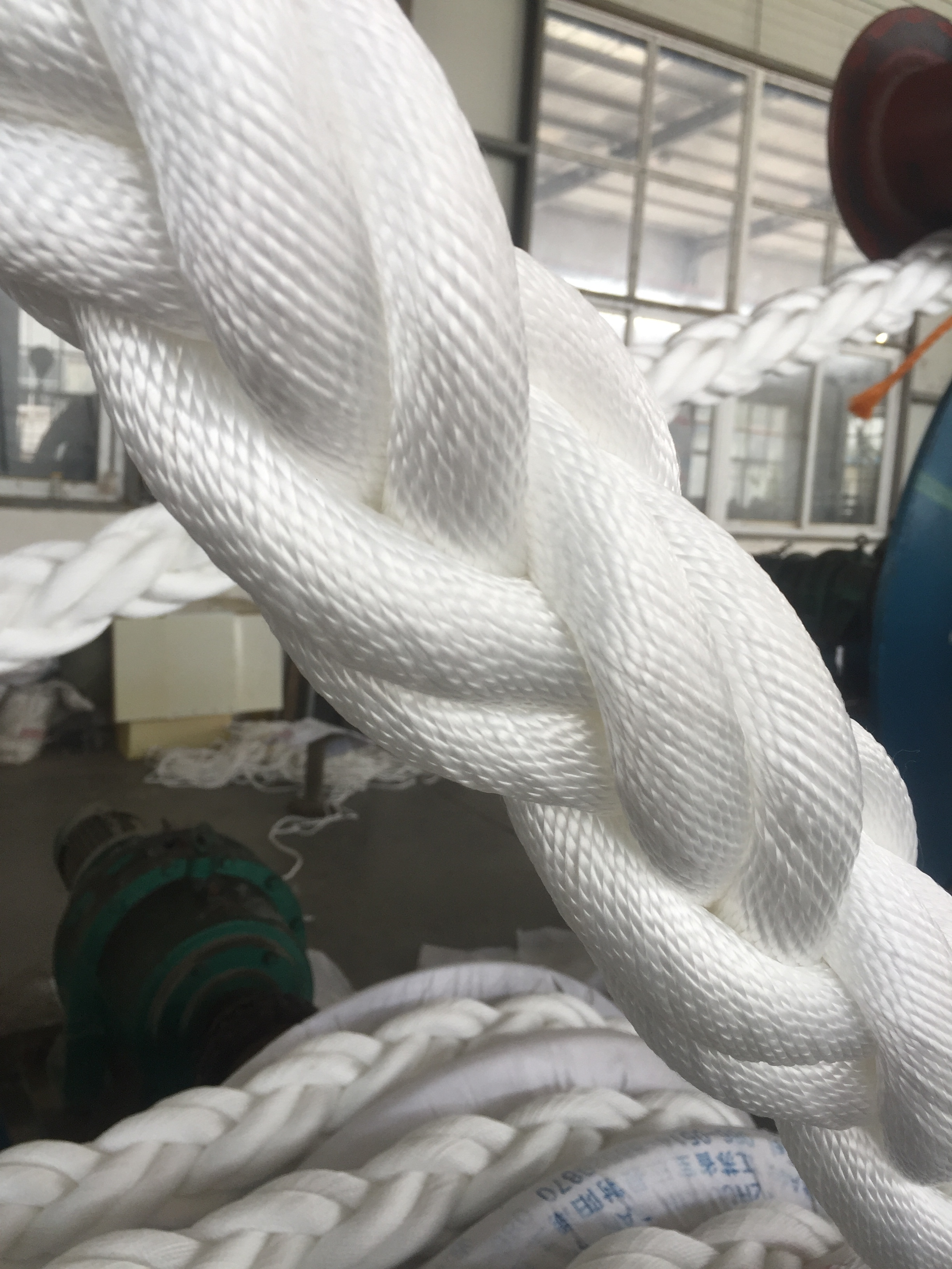 8 Strand Braided Polyester Mooring Rope Used Ship Hawser Polyester Rope