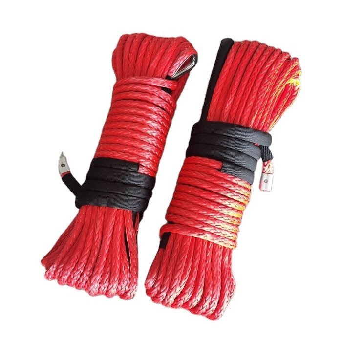 12mmx30m Synthetic UHMWPE Winch 12000lbs Plasma Rope Winch Rope For Off Road 4x4/ATV/UTV