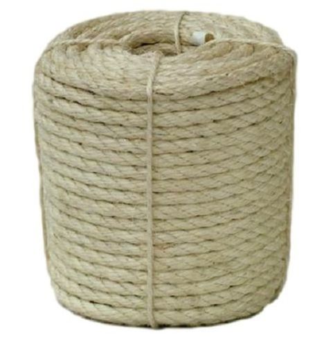 Wholesale  Natural Color Sisal Fiber Sisal Rope 6mm Twisted Rope Sisal